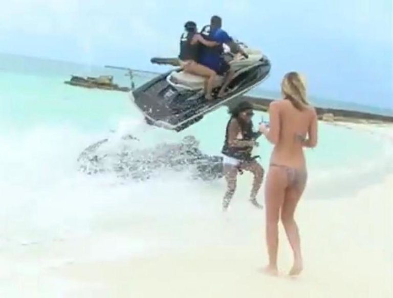 Video: Renters Avoid Near Fatal Crash, Endangering Beach Goers (Updated)