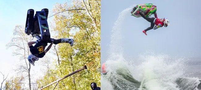 Zack Bright Backflipping Insanity on the Shredder - The Watercraft