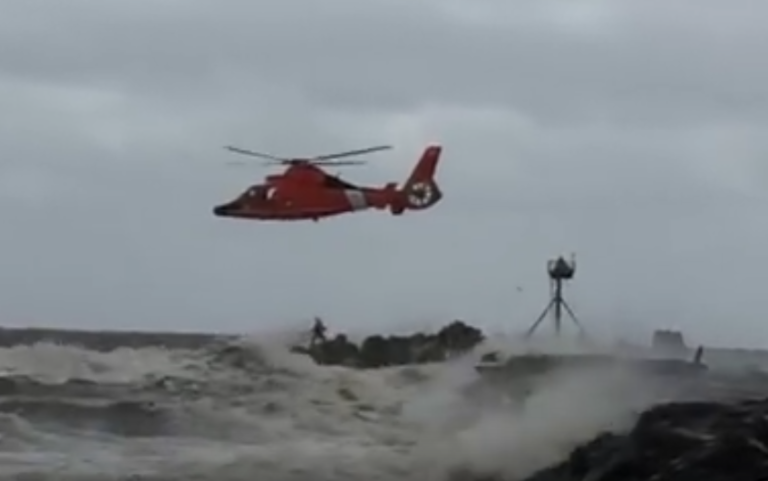 Video: USCG Performs Daring Rescue of Jet Skier Caught in Hurricane Joaquin
