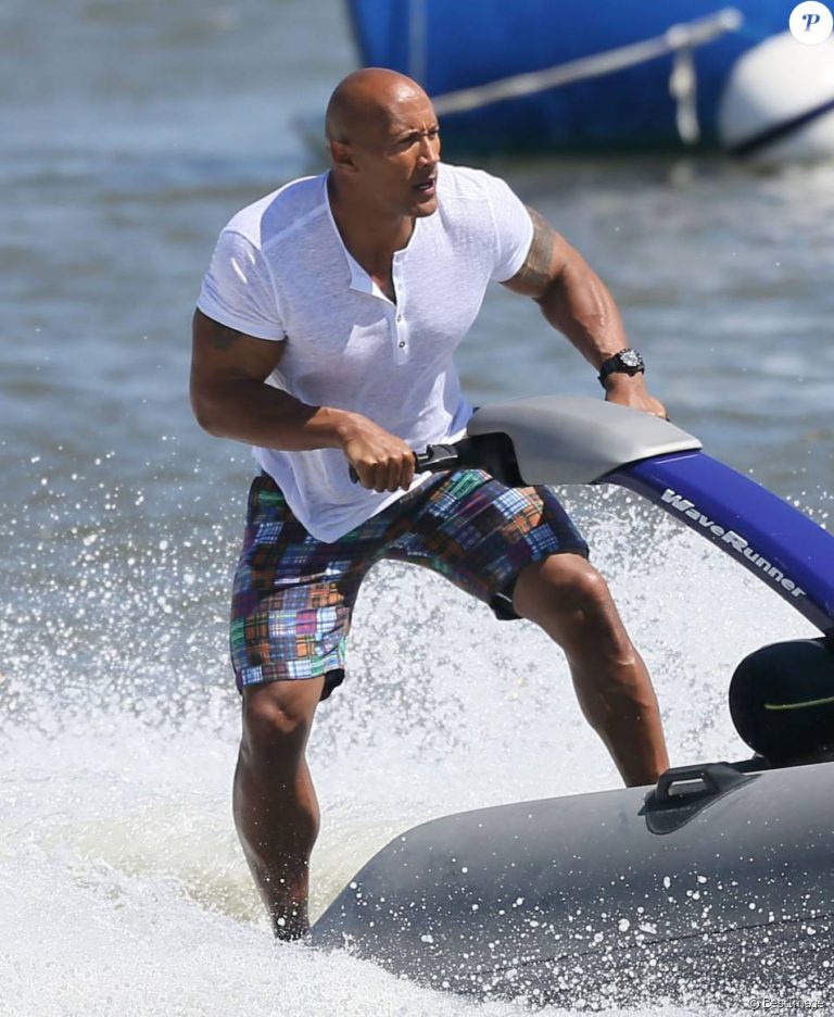 Dwayne “The Rock” Johnson Spotted Riding a SuperJet…Kinda