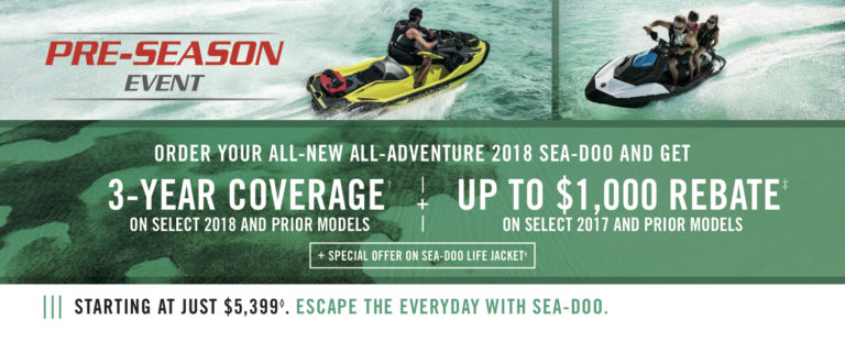 Take Advantage of Sea-Doo’s Pre-Season Event