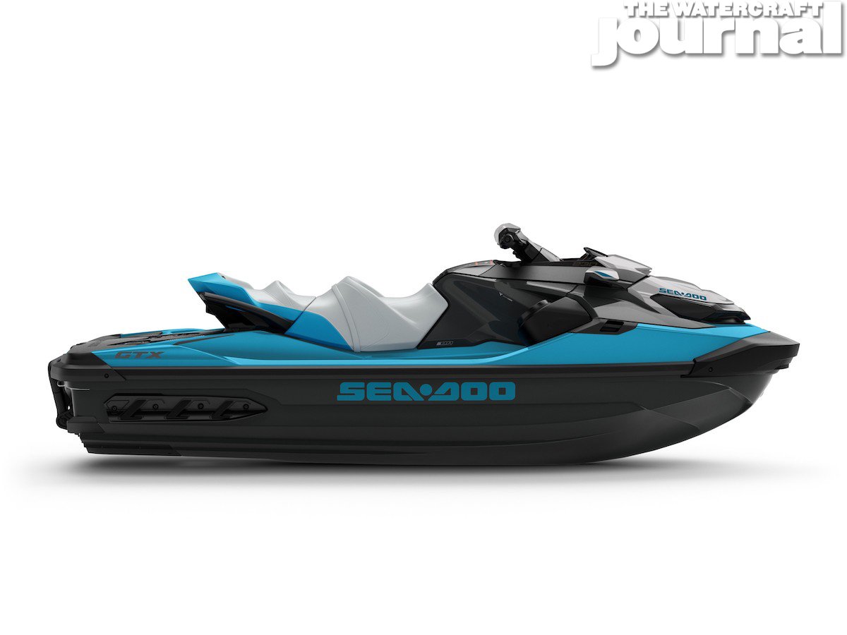 2020 Sea-Doo GTX 230 w-sound Beach Blue - Studio Profile copy