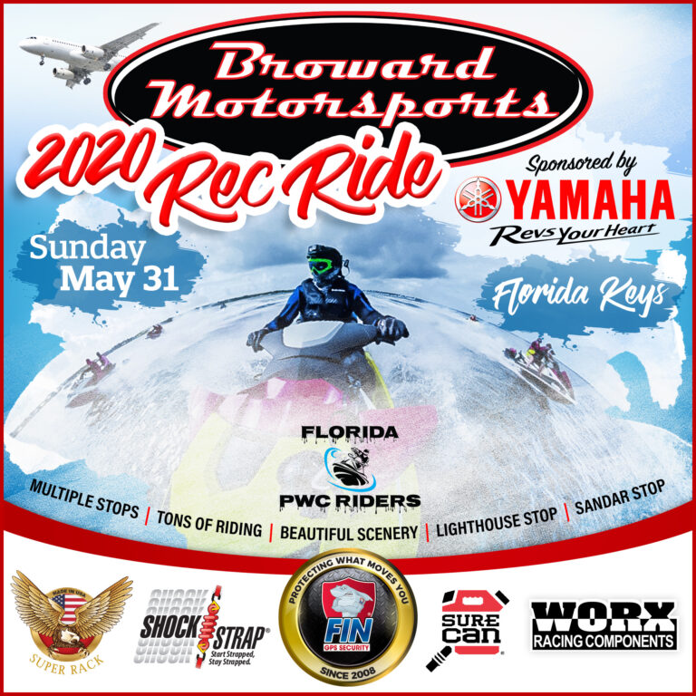 Broward Motorsports’ Key Largo to Alligator Reef Lighthouse Rec Ride, Sponsored By Yamaha WaveRunners