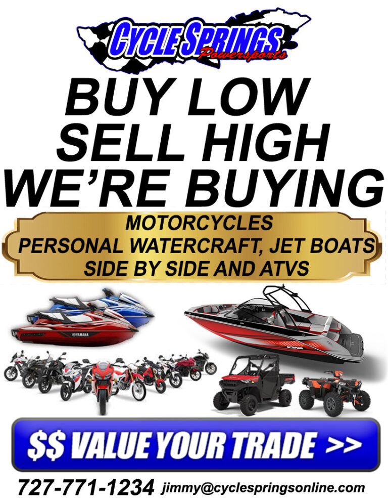 Sell Your Used PWC, Boat, SxS or Motorcycle to Cycle Springs!