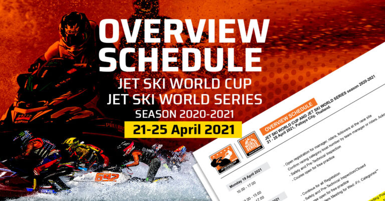 Jet Ski World Cup Rolls Out Overview Schedule 2021