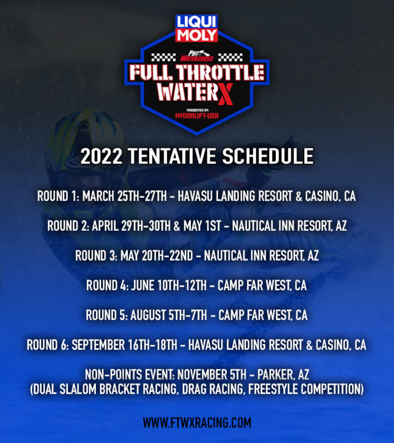New Full Throttle Watercross Racing Series Dates Announced