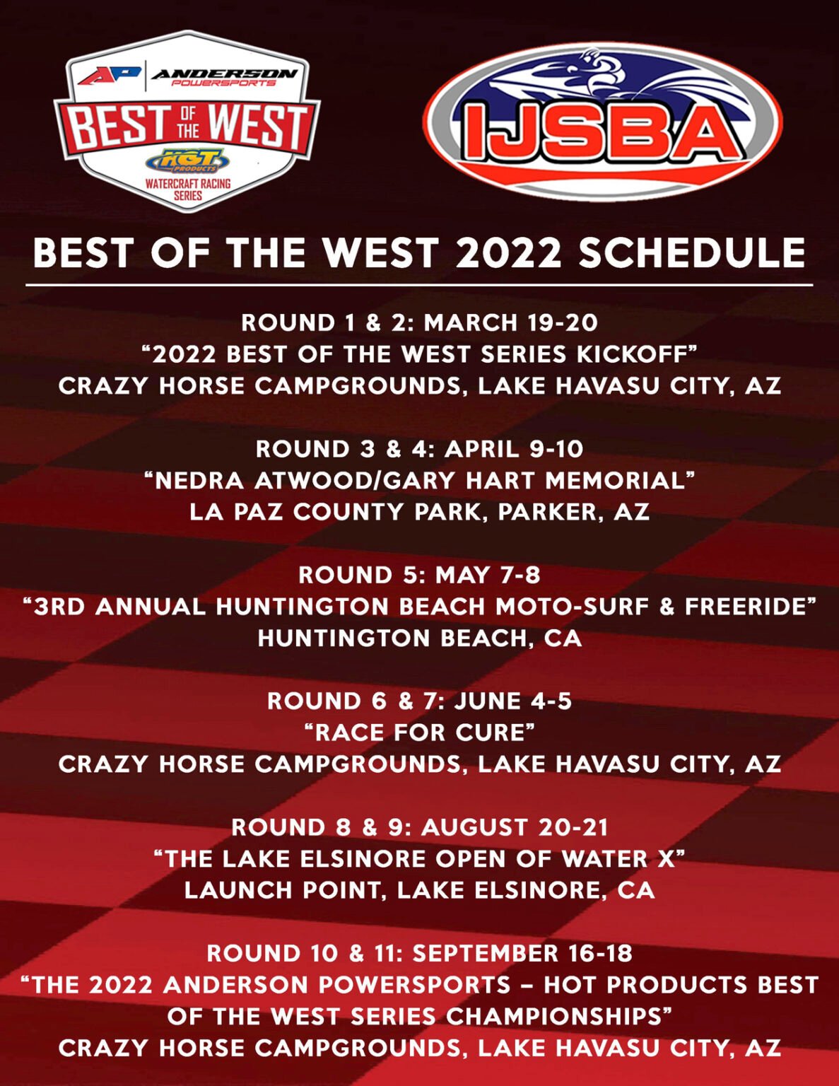 Jet Jam Best of the West 2022 Schedule Announced - The Watercraft Journal | the best resource