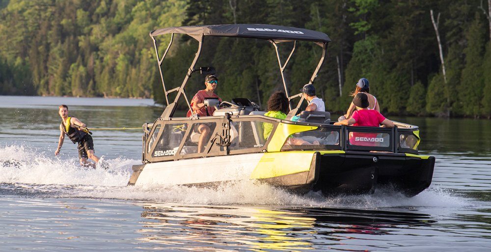 Indepth WalkAround of The SeaDoo Switch at the Miami Boat Show The